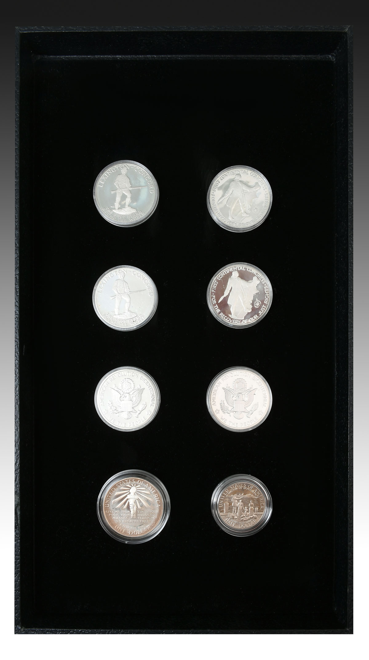 Appraisal: PC UNITED STATES SILVER COMMEMORATIVE COINS Comprising - National Bicentennial