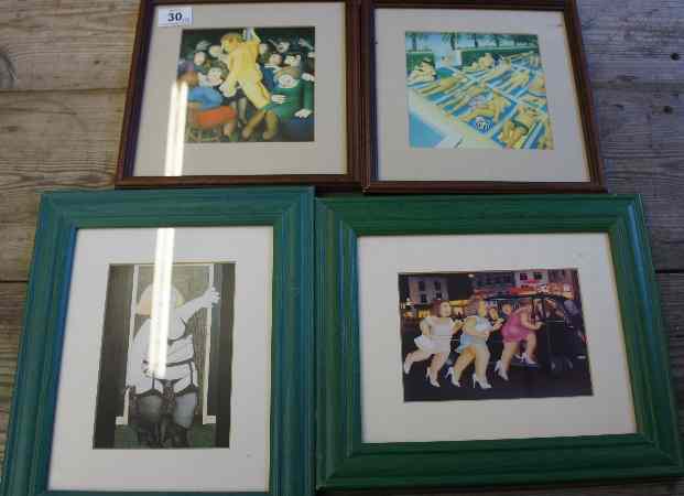 Appraisal: Beryl Cook x Framed Prints depicting various Comical Scenes