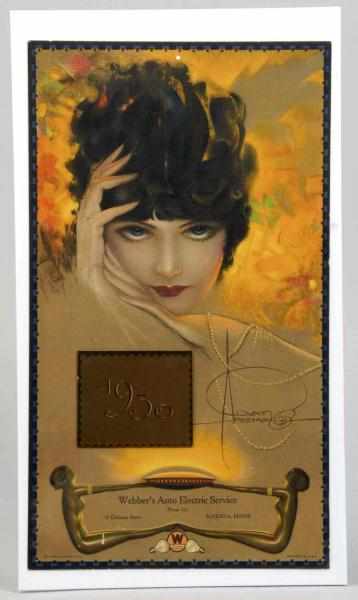 Appraisal: Rolf Armstrong Westinghouse Calendar Description Heavy cardstock or light cardboard