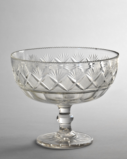 Appraisal: A Flint Glass Compote with a tiny flake to the