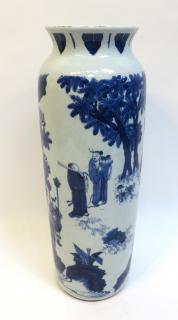 Appraisal: Chinese Porcelain Vase Chinese Porcelain Vase In blue and whiteDimensions