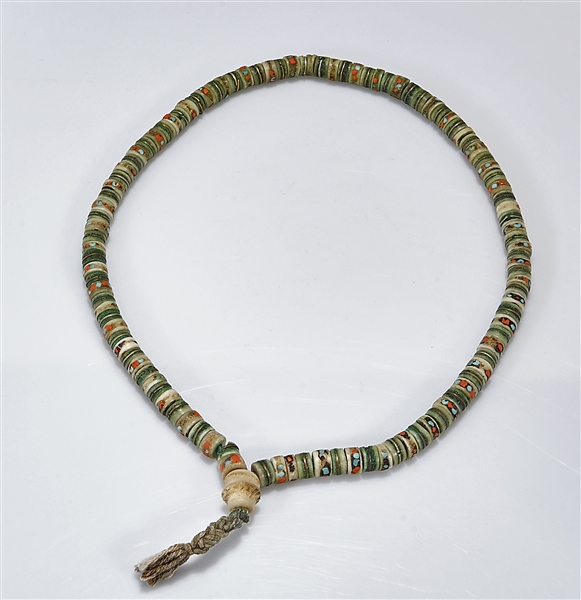 Appraisal: Tibetan prayer beads L approx Condition wear surface scuffing minor