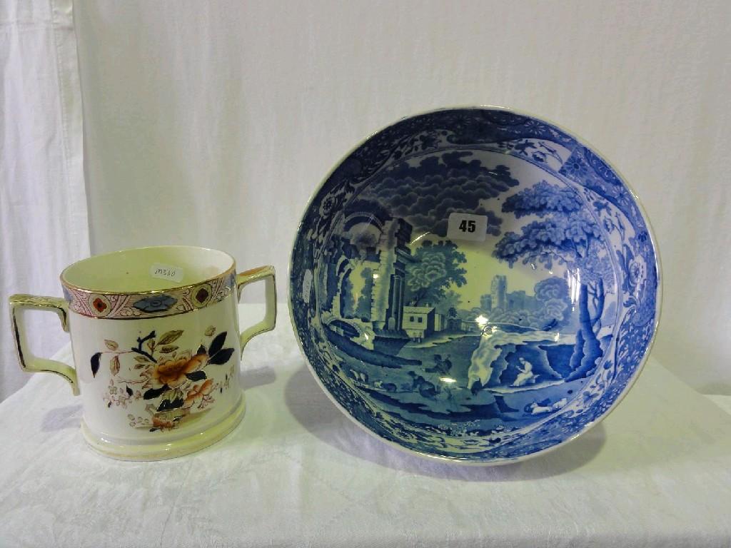 Appraisal: A Copeland Spode Italian pattern blue and white printed bowl