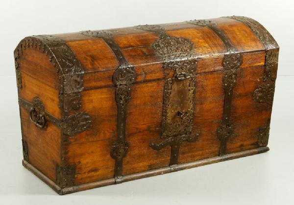 Appraisal: - Late th C German Marriage Trunk Late th century