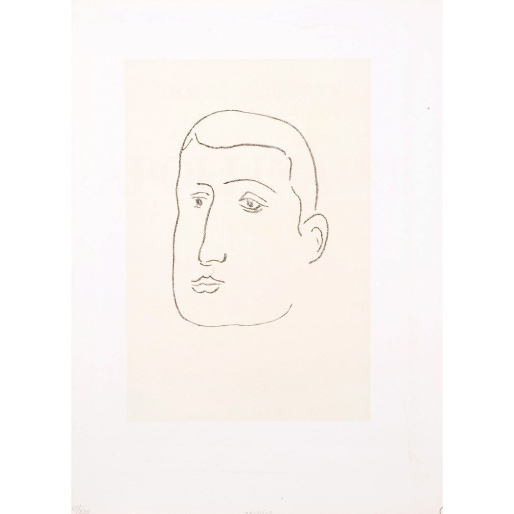 Appraisal: Henri Matisse PORTRAIT OF APOLLINAIRE Lithograph printed in black and