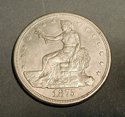 Appraisal: U S silver trade dollar S Seated Liberty