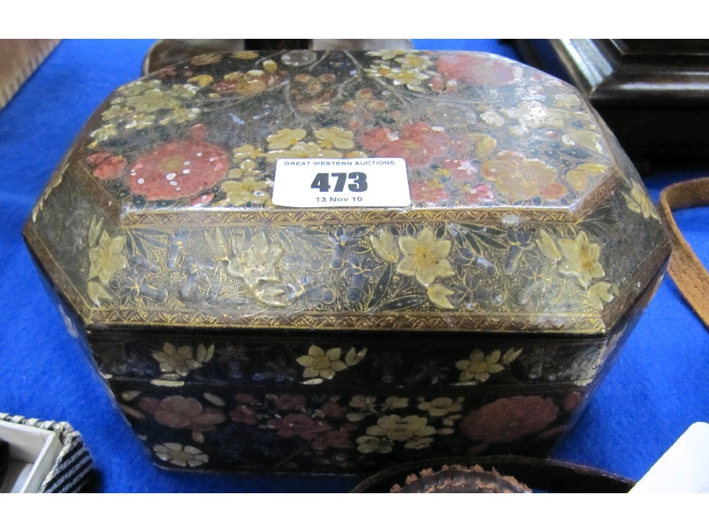 Appraisal: Paper mache box