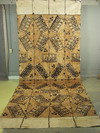 Appraisal: TAPPA CLOTHS - Lot of two hand painted tribal tappa