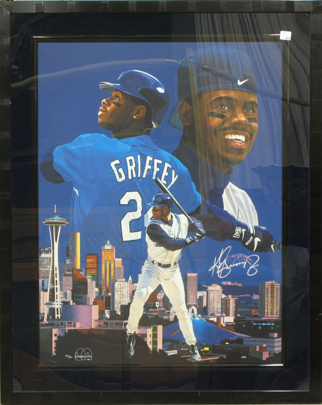 Appraisal: DANNY DAY COLOR LITHOGRAPH American th century titled Ken Griffey