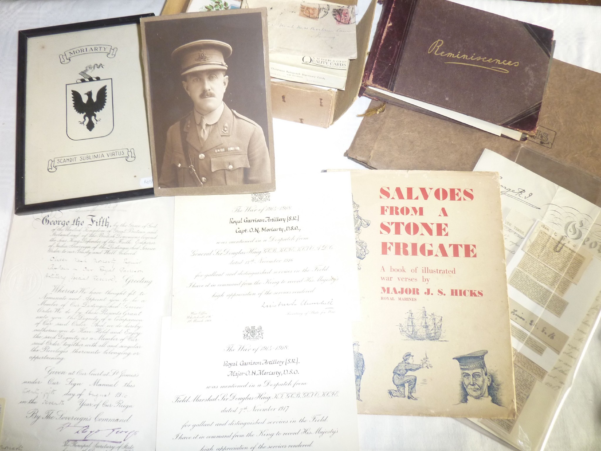 Appraisal: A box containing a collection of Royal Marine photographs and