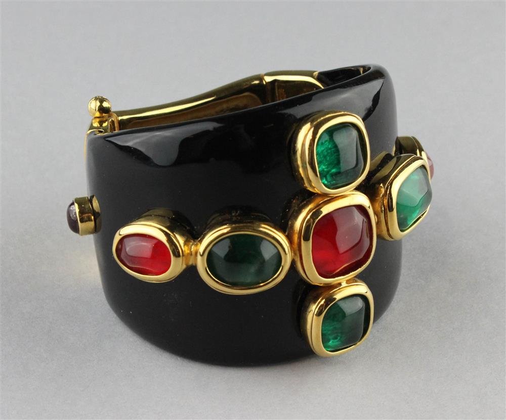 Appraisal: ROBERT GOOSSENS OF PARIS CUFF Goossens Maltese black cuff with