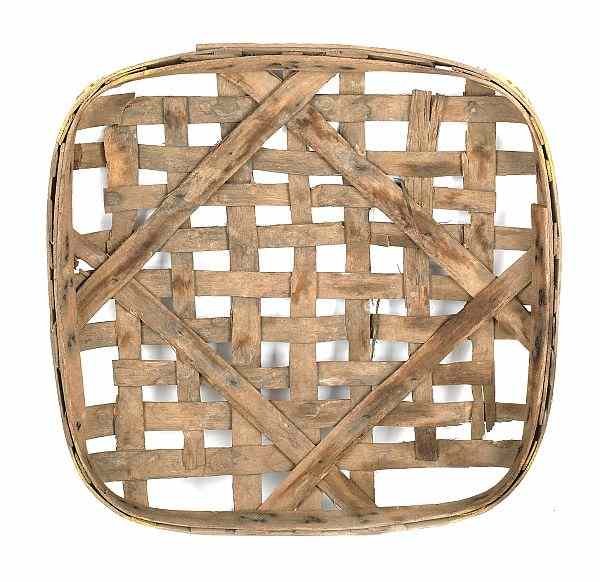 Appraisal: Pennsylvania tobacco basket th c w d