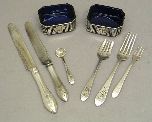 Appraisal: A sterling partial flatware setDominick amp Haff New York NYPointed