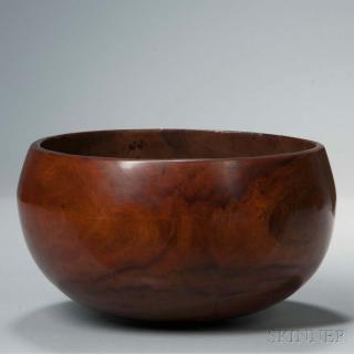 Appraisal: Hawaiian Carved Wood Bowl 'Umeke La'au Puahala c th century