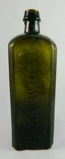 Appraisal: Medicine square bottle Medicine- square marked vertically on three panels