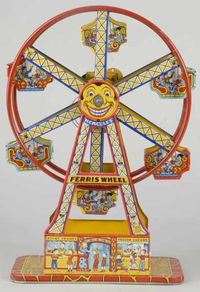 Appraisal: Tin Litho Chein Ferris Wheel Wind-Up Toy Description American Working