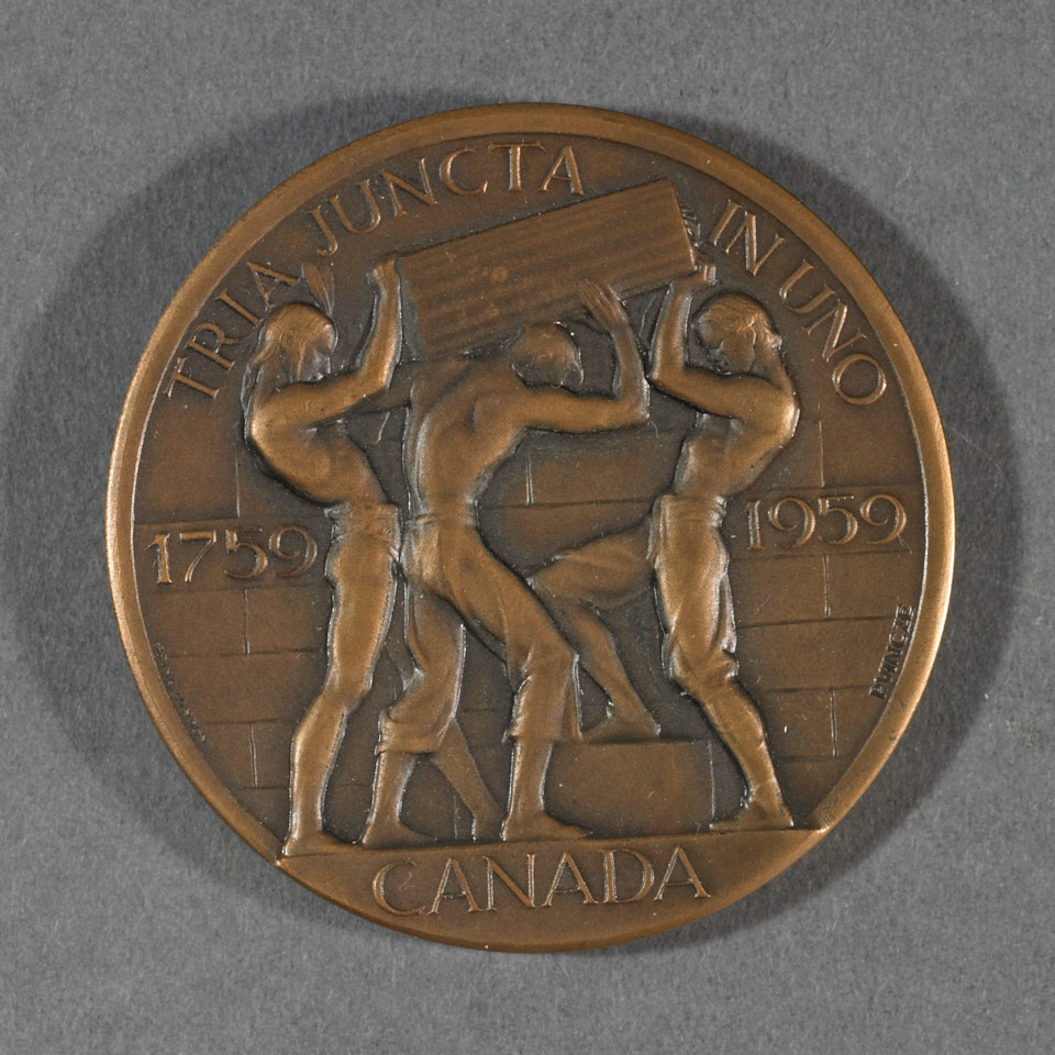 Appraisal: Fall of Quebec Wolfe and Montcalm Bicentenary Bronze Medal by