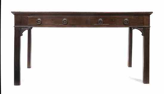 Appraisal: An American Mahogany Writing Desk having a rectangular top over