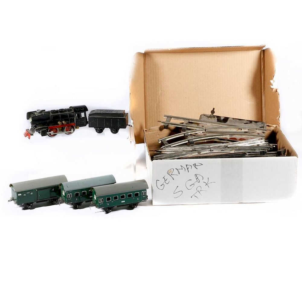 Appraisal: Bub Electric Steam Loco and Passenger Set Electric passenger set