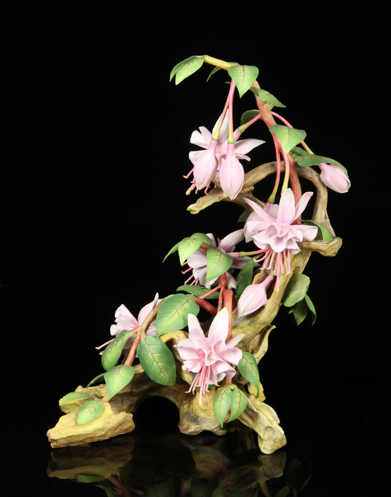 Appraisal: - Connoisseur of Malvern Fuchsia Porcelain Connoisseur of Malvern Fuchsia