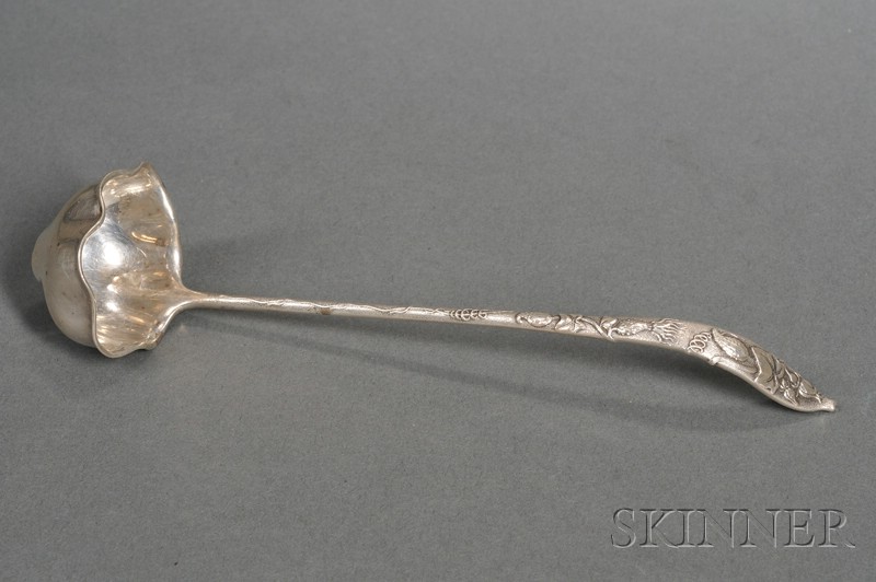 Appraisal: Tiffany Co Sterling Vine Sauce Ladle - Squash pattern the