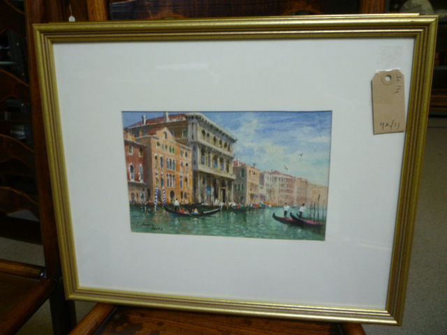 Appraisal: JOHN BARRIE HASTE - The Grand Canal Venice watercolour and