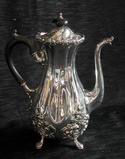 Appraisal: Attractive Wilcox Silverplate Company Footed Plated Silver After-Dinner Coffeepot fourth