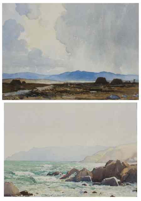 Appraisal: MAURICE CANNING WILKS - An Irish coastal scene and a