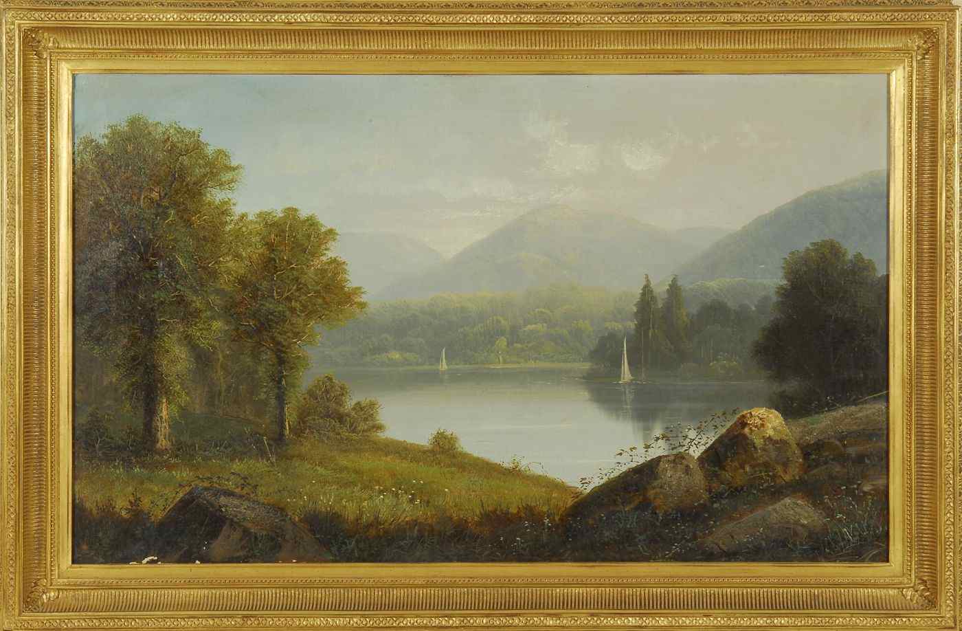 Appraisal: GEORGE GUNTHER HARTWICKAmerican d Hudson River School landscape Unsigned Oil