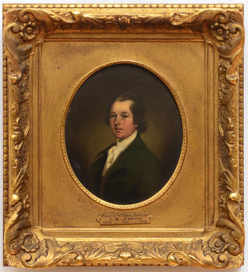 Appraisal: JOHN RAPHAEL SMITH - PORTRAIT OF FRANCIS WILLIAM JESSOPP Oil