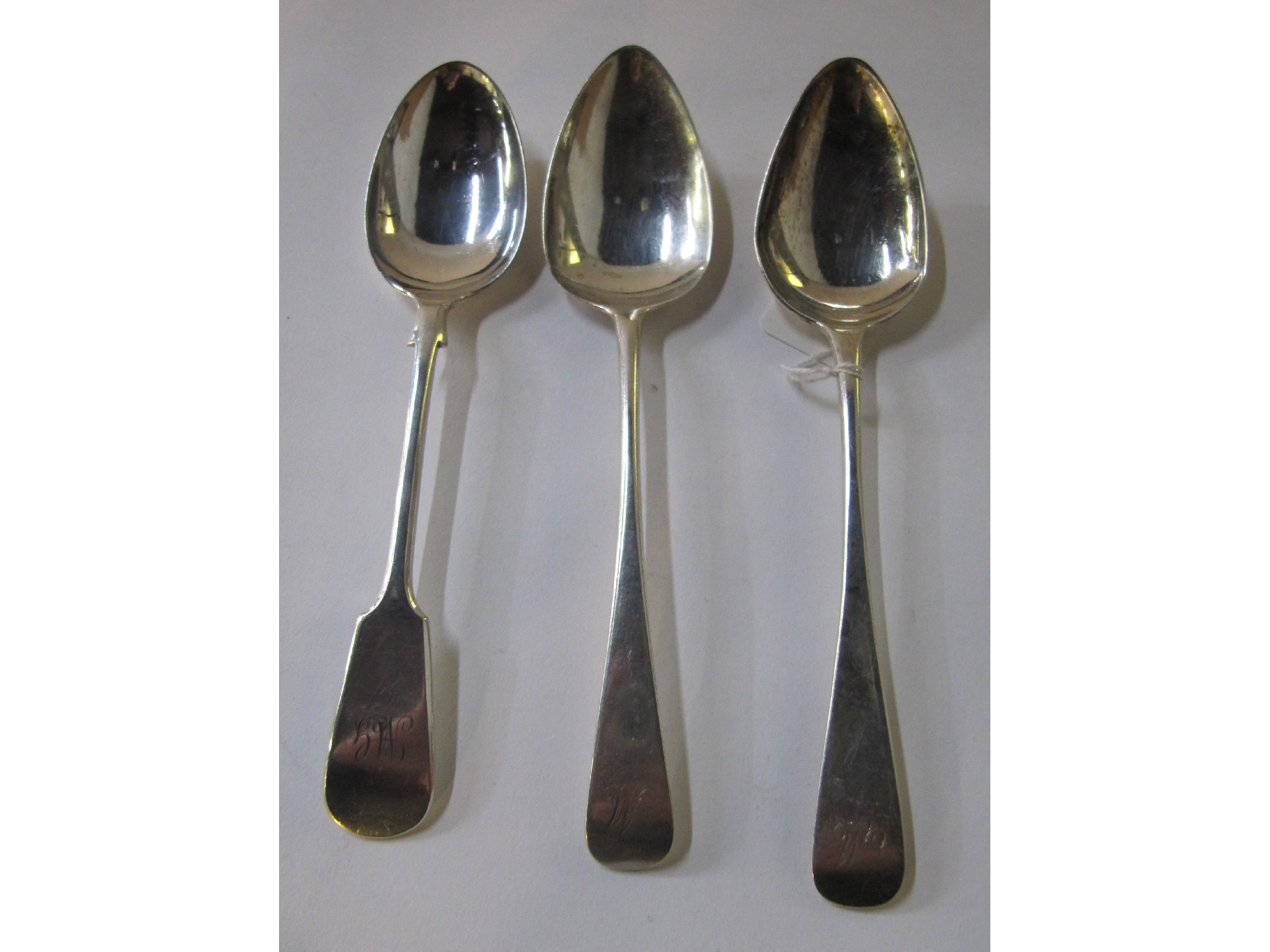 Appraisal: A lot comprising two provincial silver tablespoons one Aberdeen and