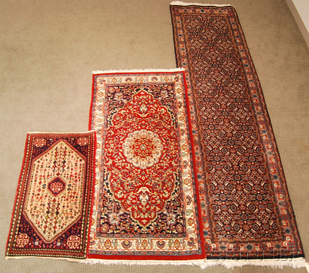 Appraisal: Three Oriental Rugs th century two Indo-Persian ft in x