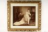 Appraisal: MONUMENTAL ALBUMEN PHOTO - Wedding Portrait of Bride ca depicted