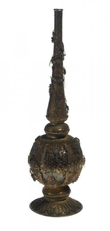 Appraisal: A CHINESE SILVER GILT ROSEWATER SPRINKLER FOR THE ISLAMIC MARKET