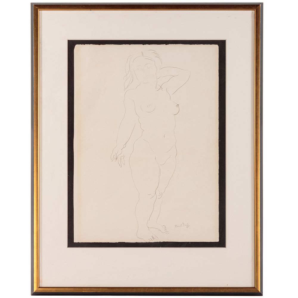 Appraisal: Raoul Dufy Female Nude graphite French - Graphite on paper