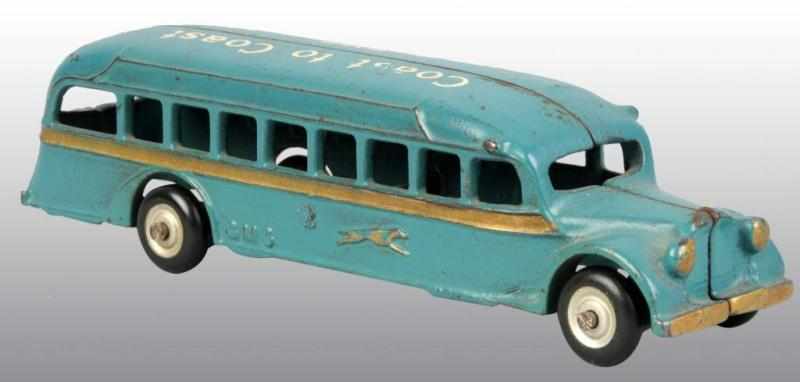 Appraisal: Cast Iron Arcade Coast to Coast GMC Bus Toy Description