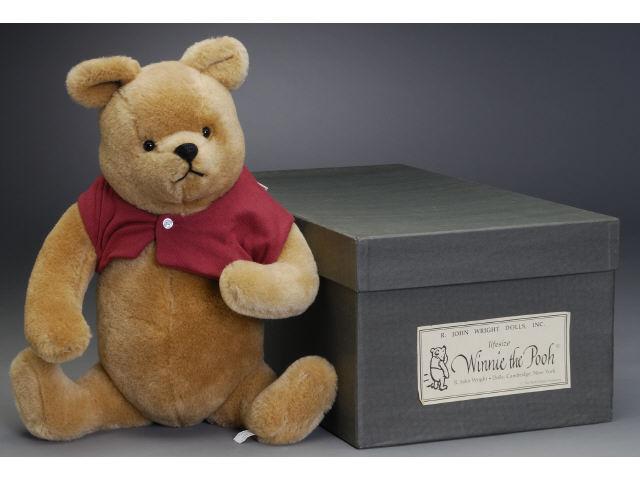 Appraisal: R John Wright Life-Size Winnie The Pooh - Mohair with