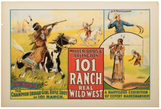 Appraisal: Miller Bros Arlington Ranch Wild West Cincinnati Strobridge Litho Half