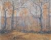 Appraisal: GUY C WIGGINS Edge of the Woods Oil on board