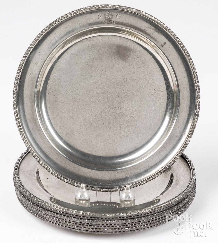 Appraisal: Set of eight Dixon Smith pewter plates Set of eight