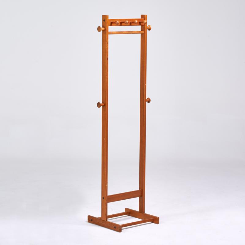 Appraisal: P B J MOBLER Teak coat rack Denmark s Manufacturer's