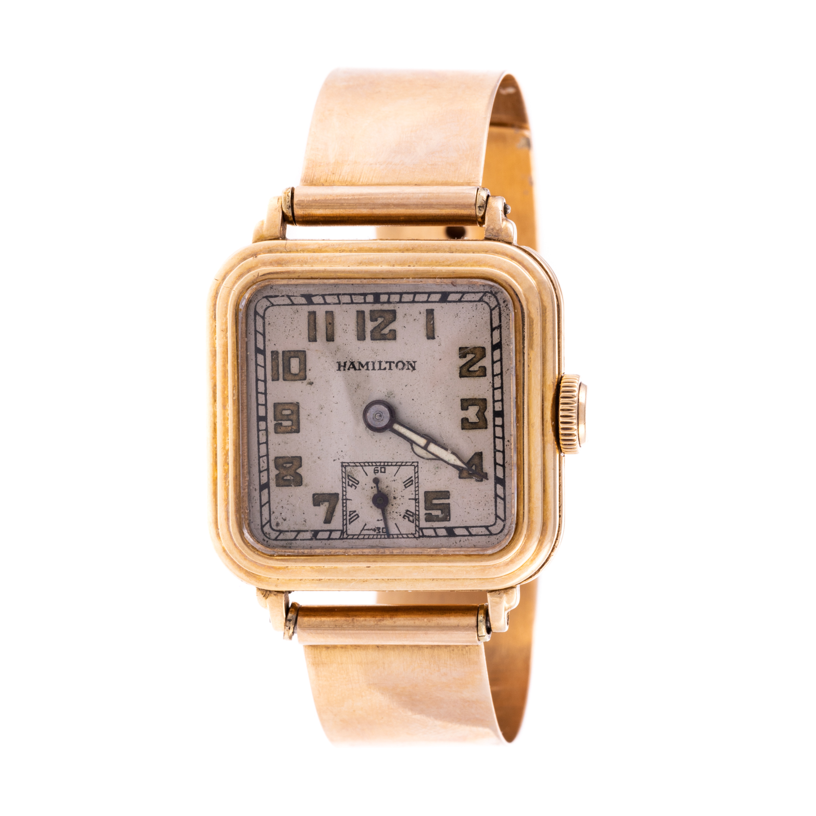 Appraisal: A VINTAGE K HAMILTON JEWEL WRIST WATCH K yellow gold