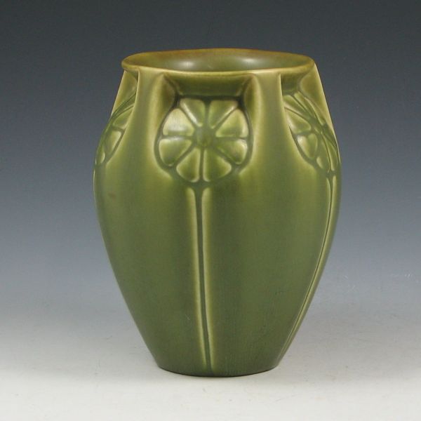 Appraisal: Rookwood Arts Crafts vase in matte green with brown highlights