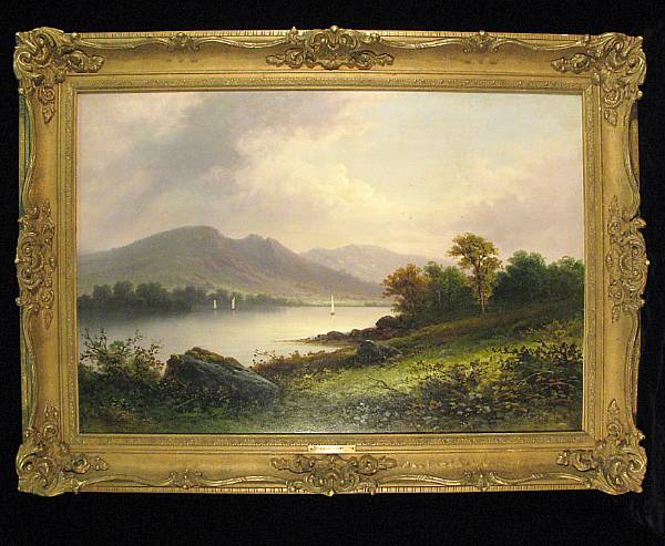 Appraisal: Victor Rolyat British th th century A Scottish landscape with