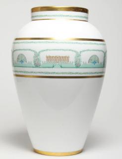 Appraisal: Bernardaud Limoges Folio De Bagatelle Vase Depicting Bagatelle th century