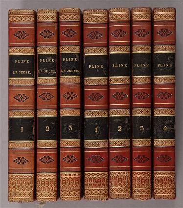 Appraisal: CLASSICAL LITERATURE IN FRENCH volumes bound in red calf with