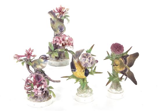 Appraisal: Royal Worcester Dorothy Doughty Vireos and Goldfinches pair Red-Eyed Vireos