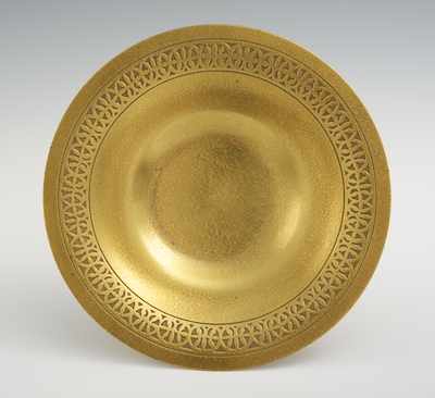 Appraisal: A Tiffany Studios Dore Bronze Dish Apprx - D with