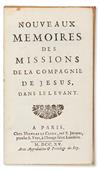 Appraisal: FLEURIAU D'ARMENONVILLE THOMAS-CHARLES S J Nouveaux M moires des Missions