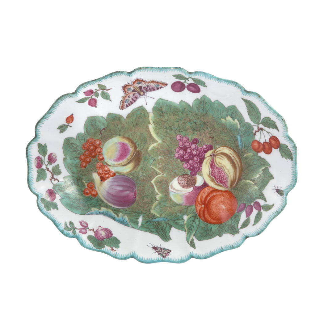 Appraisal: English Porcelain Dish Probably Chelsea third quarter of the th